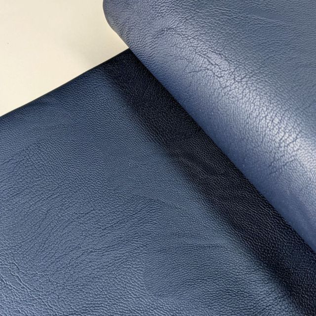 Stretch Faux Leather - Navy (col.08)