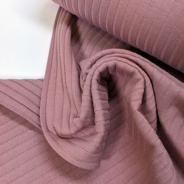 Ribbed Jersey "Gene" -Dusted Rose (col.1519)