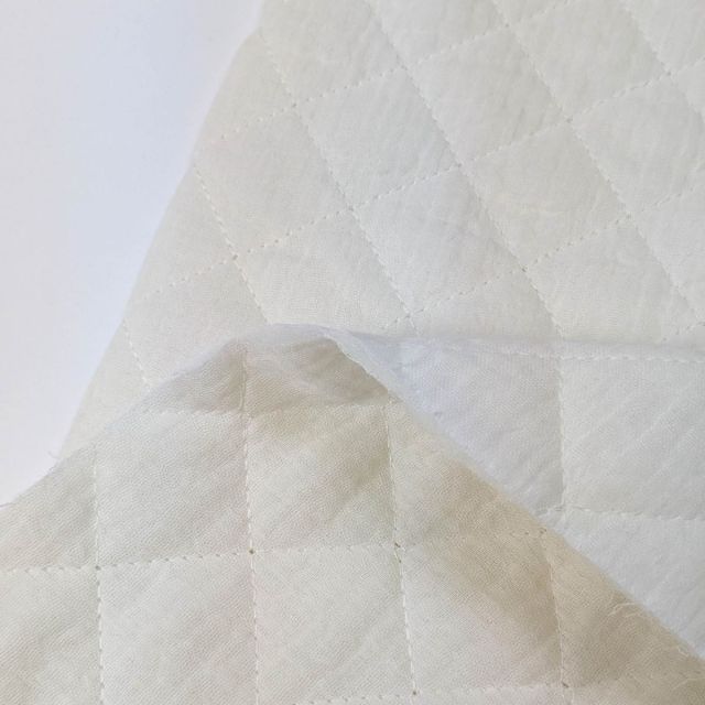 Quilted Double Gauze - Ecru