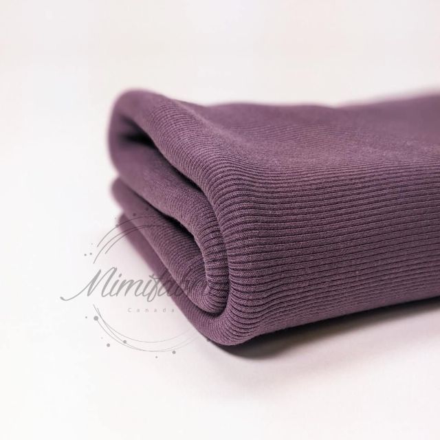 "Cloud Rib" 2 x 2 Bamboo Ribbing - Mauve Col. 08