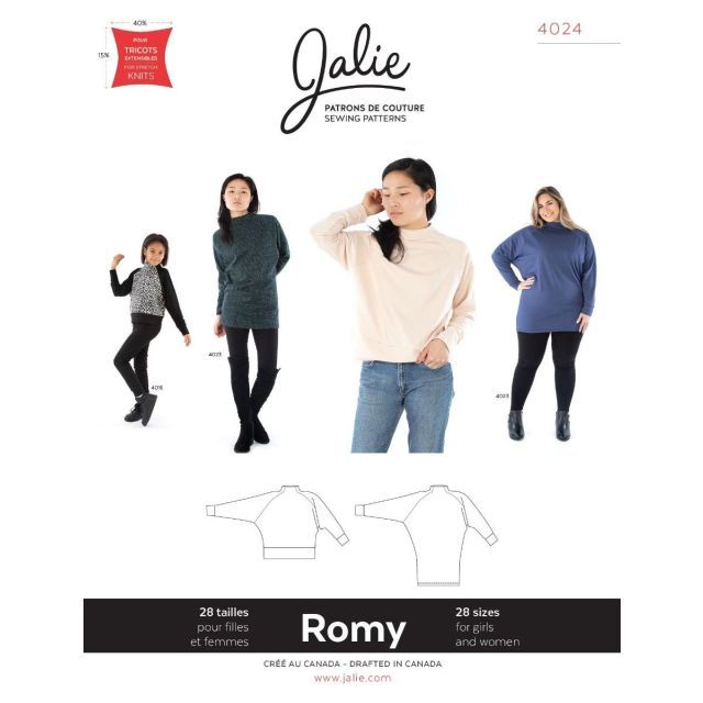 ROMY Sweater and Tunic by Jalie #4024