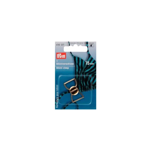 Prym - Bikini Clasp 15mm - Gold 1pcs (416127)