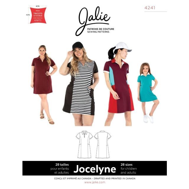 Jocelyne Polo Dress by Jalie #4241