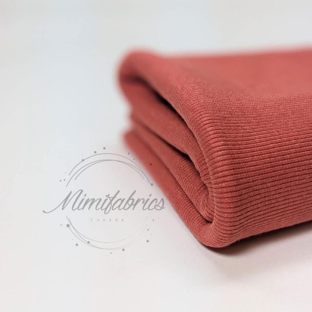 "Cloud Rib" 2 x 2 Bamboo Ribbing - Red Cinnamon Col. 13