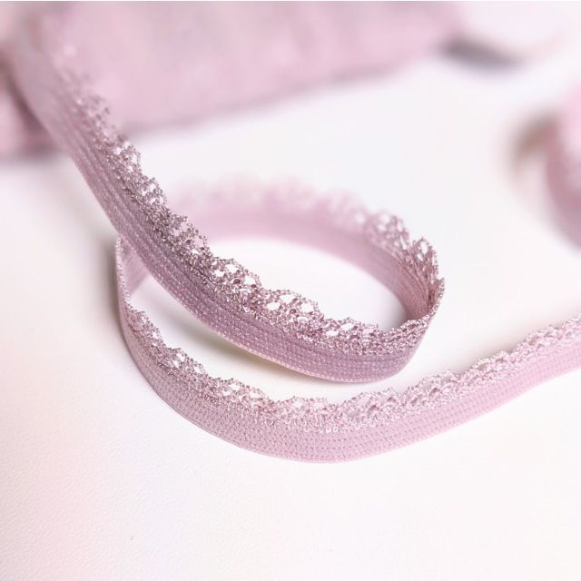 Picot Lace Trim 12mm - Dusted Rose Col. 912