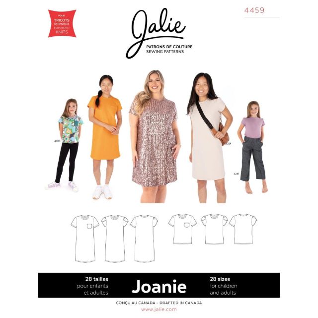 JOANIE Dress and t-shirt -  JALIE SEWING PATTERN 4459