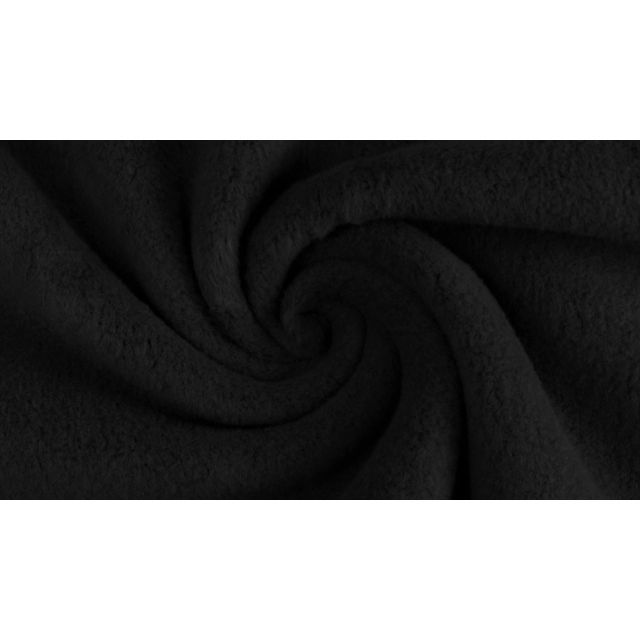 "Marshmallow" Cotton Fleece -  Black