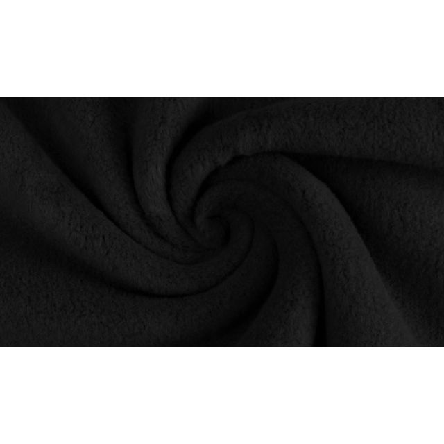 "Marshmallow" Cotton Fleece -  Black