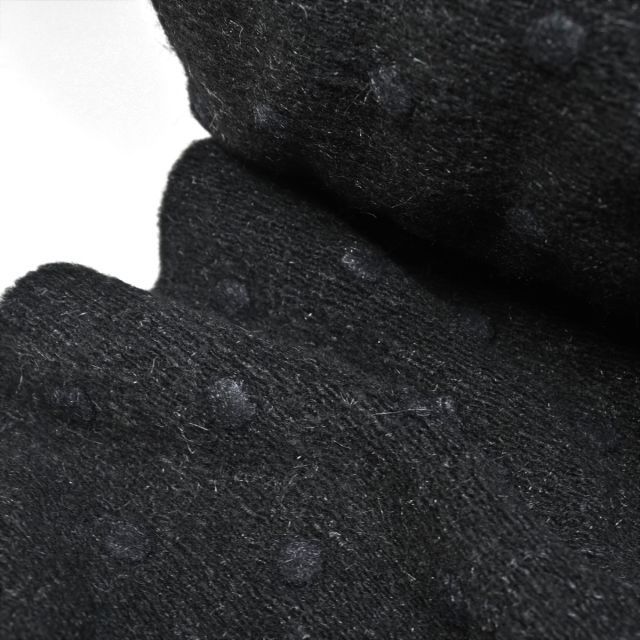 Knitted Boiled Wool - Uni Dot - Black