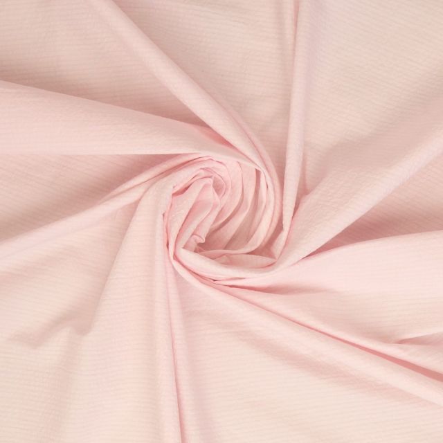 Seersucker "Anneli" 100% Cotton - Peachy Pink