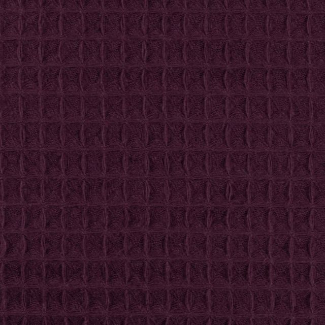 "Nelson"Waffle Cotton - Aubergine Col. 938 (100% Cotton / Woven)