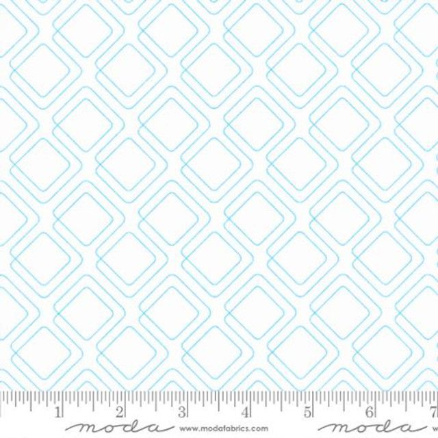 100% Cotton - Rainbow Sherbet Graph Paper Sariditty for Moda - Moon Mist Col. 42
