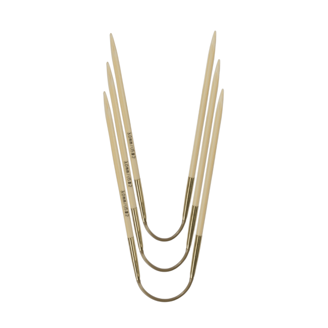 addiCraSyTrio Bamboo Short - 3 Flexible double pointed needles - Size 2.25mm - MADE IN GERMANY
