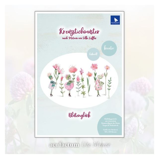 Cross Stitch Pattern - Blossom Happiness by Acufactum (Printed)