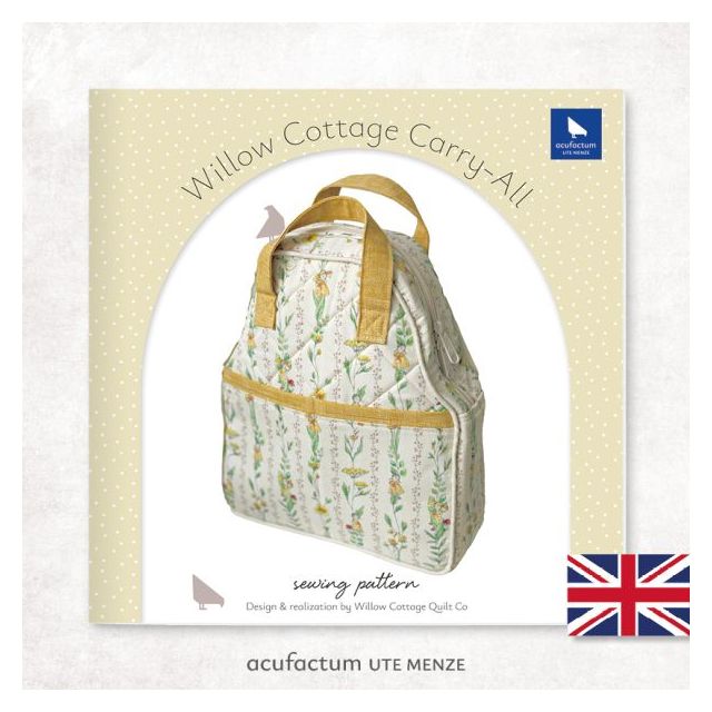 Sewing Pattern- Cottage Carry-All Bag by Acufactum (Printed)