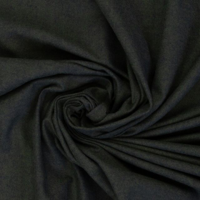 Cotton Flannel  "Hudson" - Twill Weave Forest Green (Single Sided Brushed)
