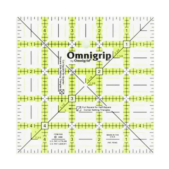 Omnigrip Ruler - 5" x 5"