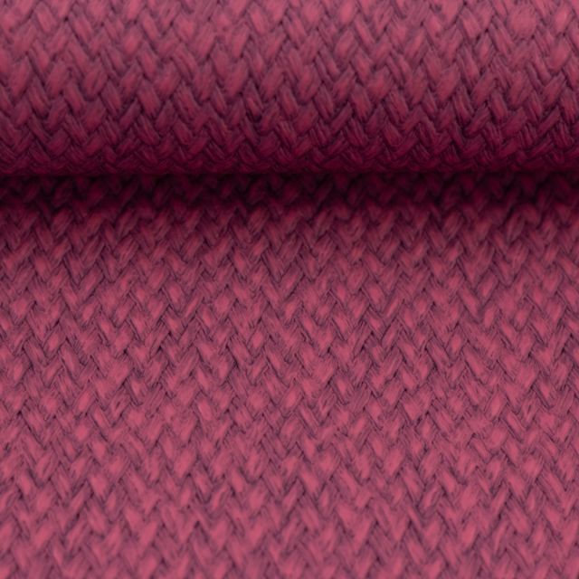 "MARS" Textured Faux Leather - Fuchsia by SWAFING (Pre-Cut Panel 50 x 150cm)