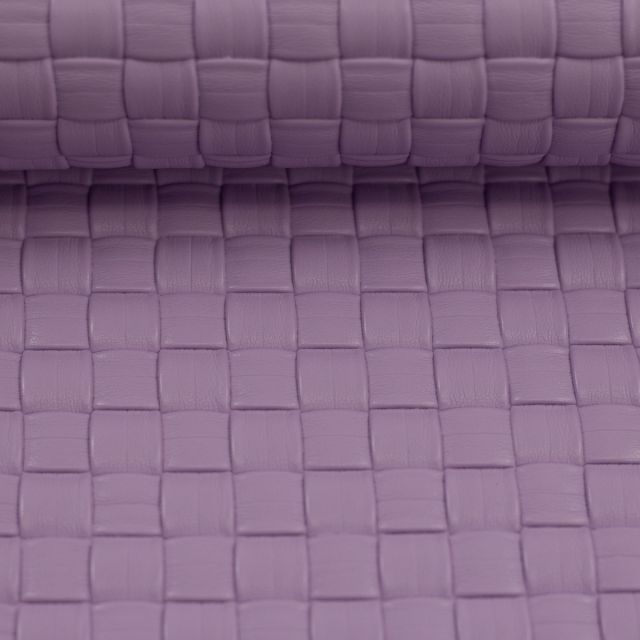 "VENUS" Textured Faux Leather - Lilac by SWAFING (Pre-Cut Panel 50 x 150cm)