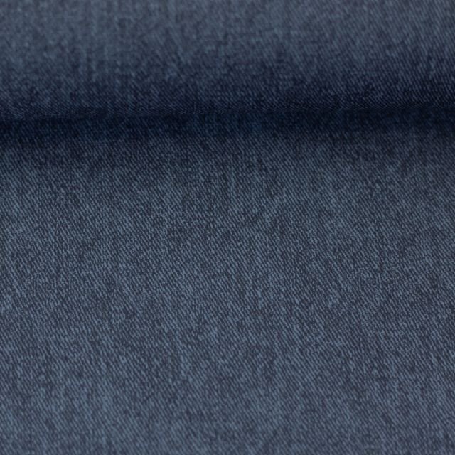"NEPTUN" Denim Look Faux Leather - Dark Blue by SWAFING