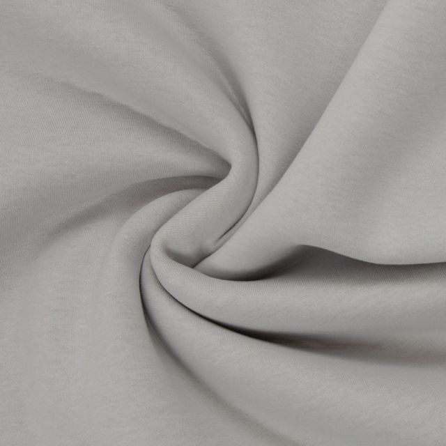 Heavy Brushed Sweat  "Hanni" Solid - Pebble Grey (Col. 183)