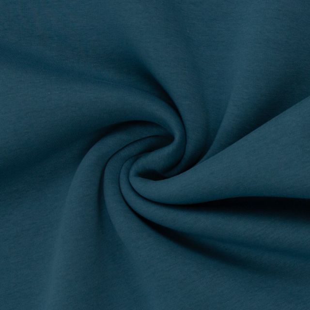 Heavy Brushed Sweat  "Hanni" Solid - Deep Teal (Col. 749)
