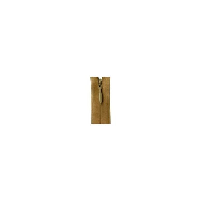 Invisible Zipper 20cm - Golden Brown