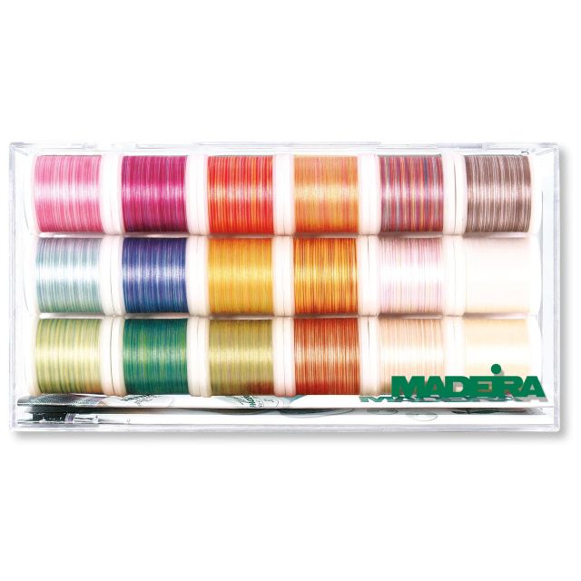 MADEIRA THREAD BOX -QUILTBOX COTONA No.50 Multicolor - 18 x 200m