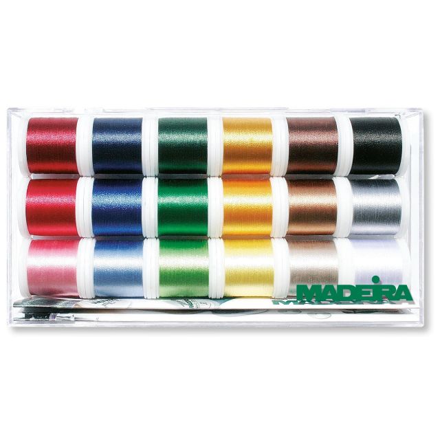 MADEIRA THREAD BOX - RAYON 40  - 18 x 200m