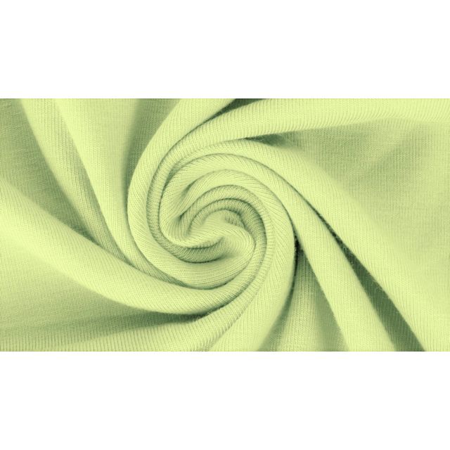 BOLT END - 200 CM - Daisy Collection Jersey Solid - Soft Green (col. 1822)