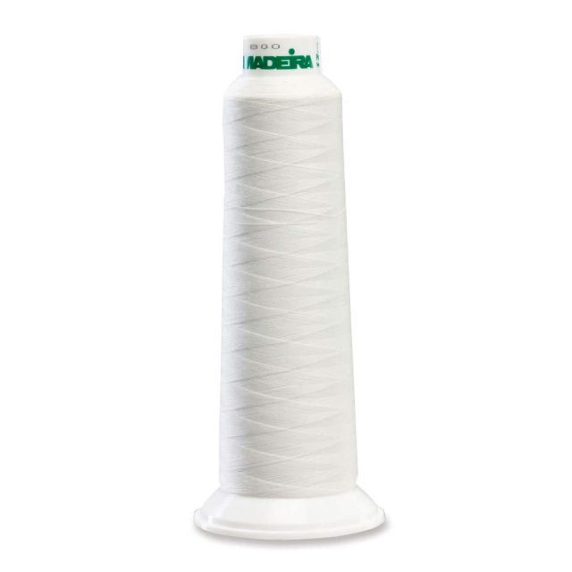 Madeira 8020 Polyester Serger Thread, Eggshell 2000 Yd Cone