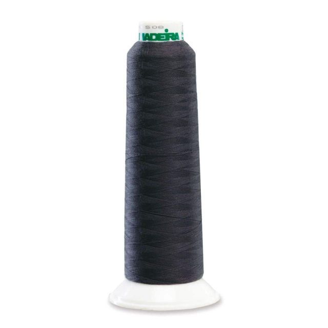 Madeira 8401 Polyester Serger Thread, Charcoal 2000 Yd Cone