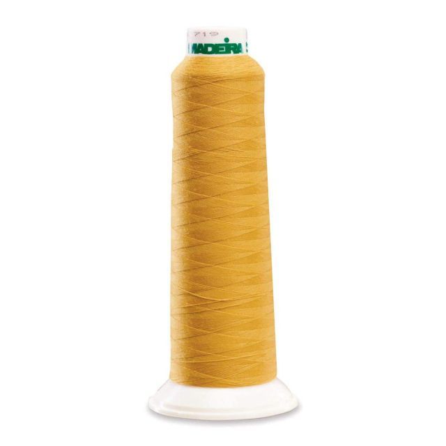 Madeira 8700 Polyester Serger Thread, Gold 2000 Yd Cone