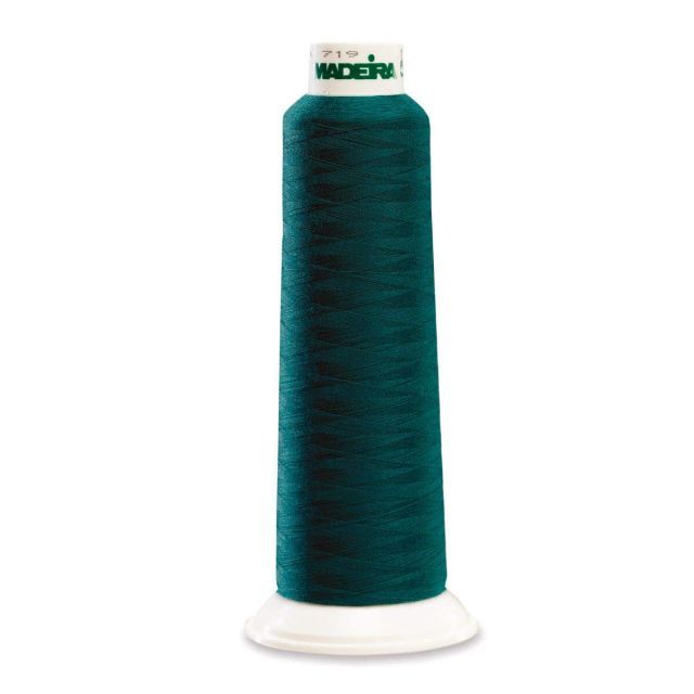 Madeira 8790 Polyester Serger Thread, Teal 2000 Yd Cone