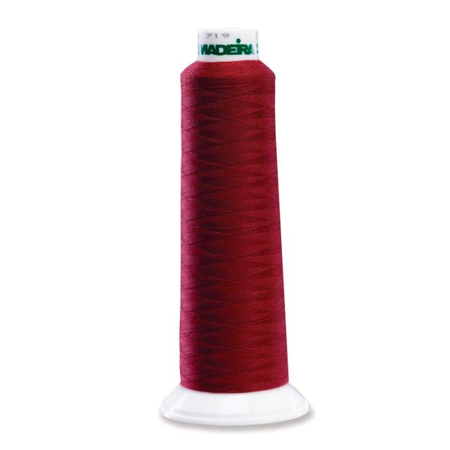 Madeira 8811 Polyester Serger Thread, Burgundy 2000 Yd Cone