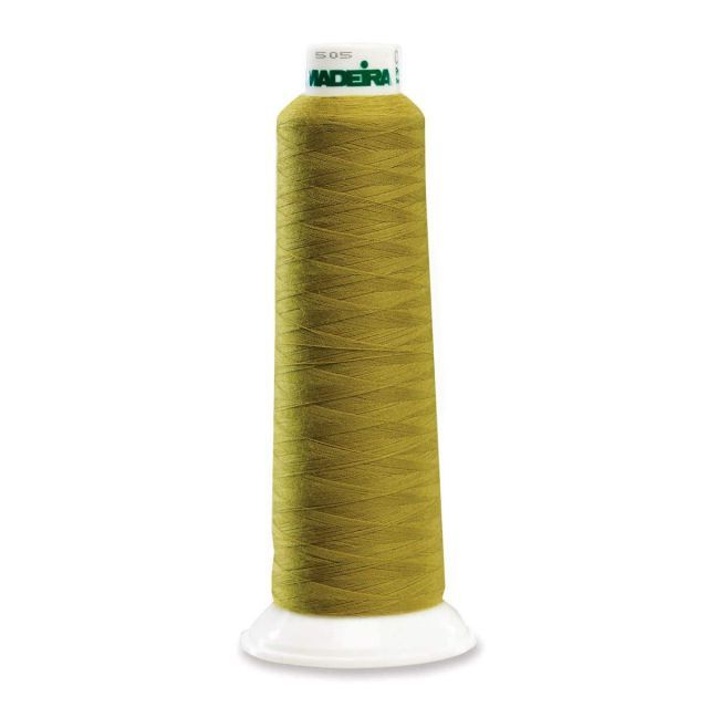 Madeira 8992 Polyester Serger Thread, Olive Drab 2000 Yd Cone
