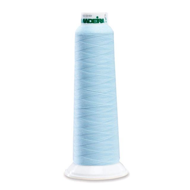 Madeira 9320 Polyester Serger Thread, Baby Blue 2000 Yd Cone