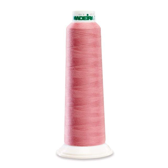 Madeira 9917 Polyester Serger Thread, Pink Rose 2000 Yd Cone