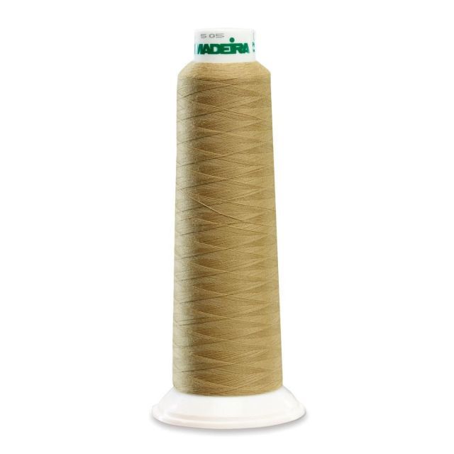 Madeira 9939 Polyester Serger Thread, Khaki 2000 Yd Cone