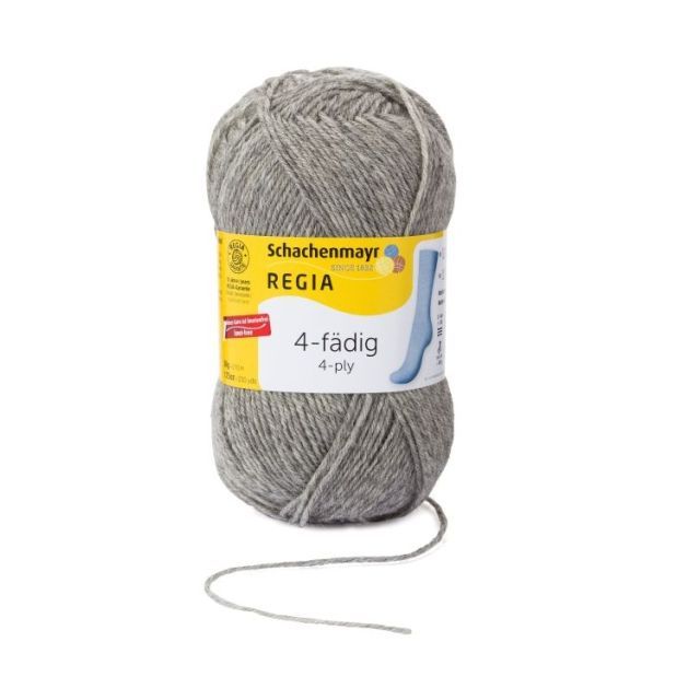 REGIA 4-Ply Solid Yarn 50g - Flannel Melange