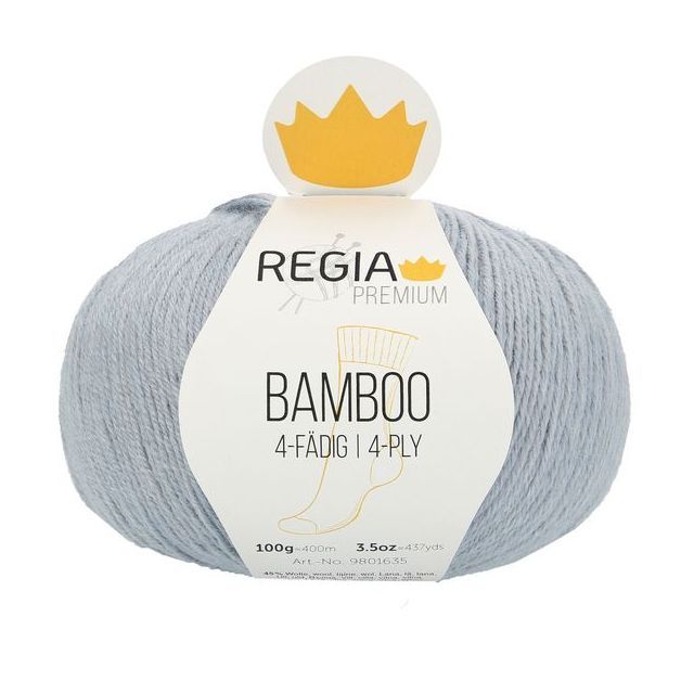 REGIA 4-Ply BAMBOO 100g -  Grey Blue
