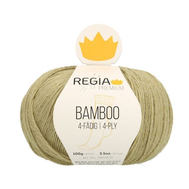 REGIA 4-Ply BAMBOO 100g -  Grass Green