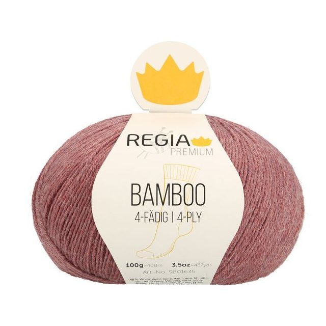 REGIA 4-Ply BAMBOO 100g -  Brown Red