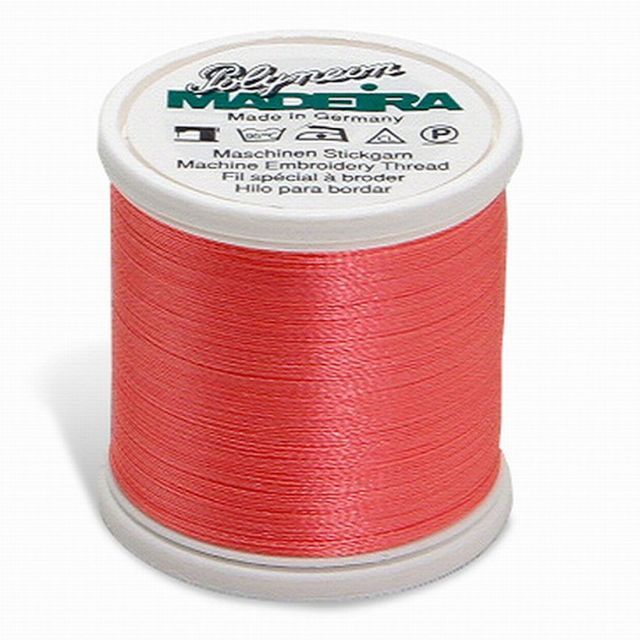Madeira - 98451620 - Embroidery Thread - POLYNEON 40 CORAL 440YD/400M  - Mimifabrics Canada