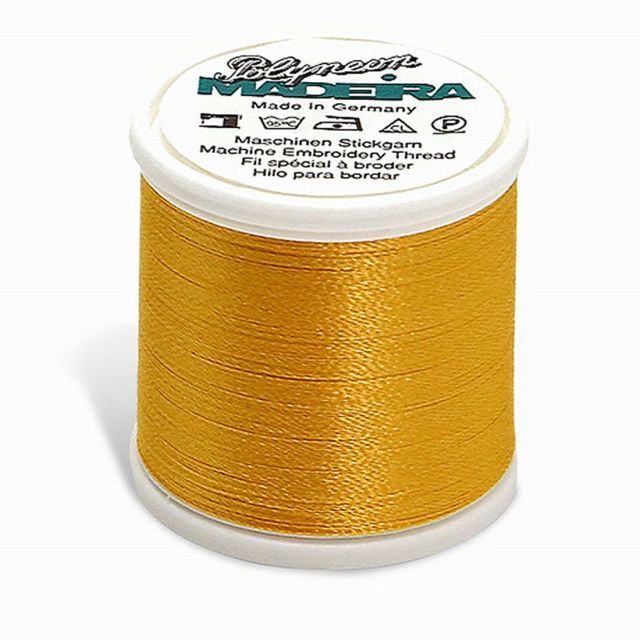 Madeira - 98451624 - Embroidery Thread - POLYNEON 40 SUN YELLOW 440YD/400M  - Mimifabrics Canada