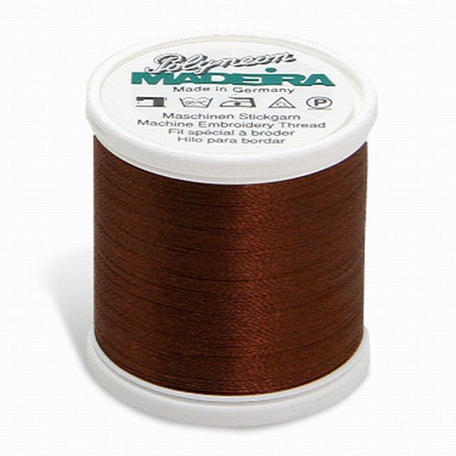 Madeira - 98451658 - Embroidery Thread - POLYNEON 40 TAWNY BROWN 440YD/400M  - Mimifabrics Canada