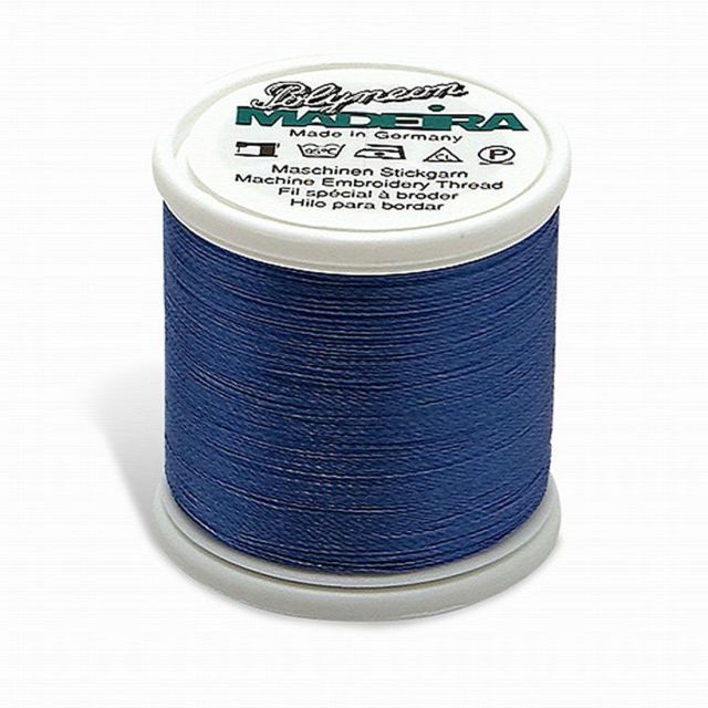 Madeira - 98451733 - Embroidery Thread - POLYNEON 40 BLUE MEDIUM 440YD/400M  - Mimifabrics Canada