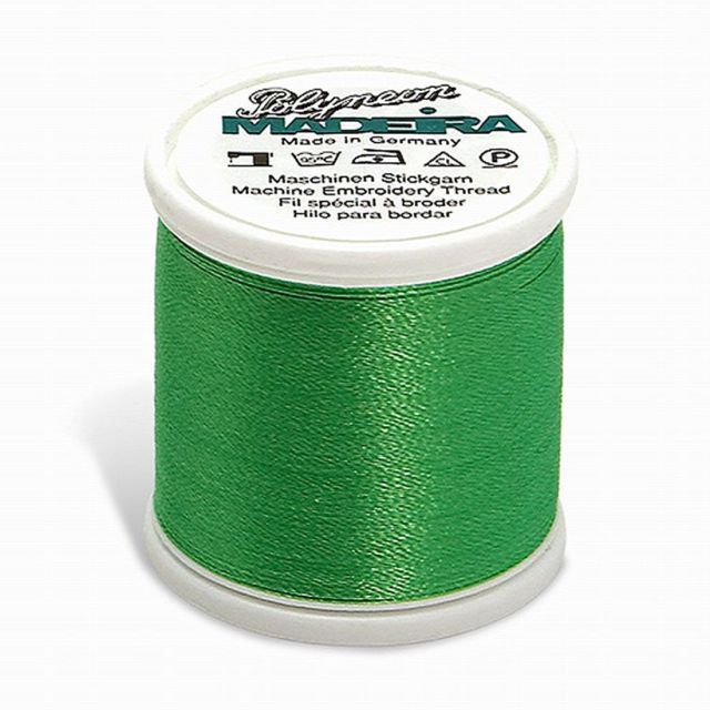 Madeira - 98451850 - Embroidery Thread - POLYNEON 40 NEON LIME 440YD/400M  - Mimifabrics Canada