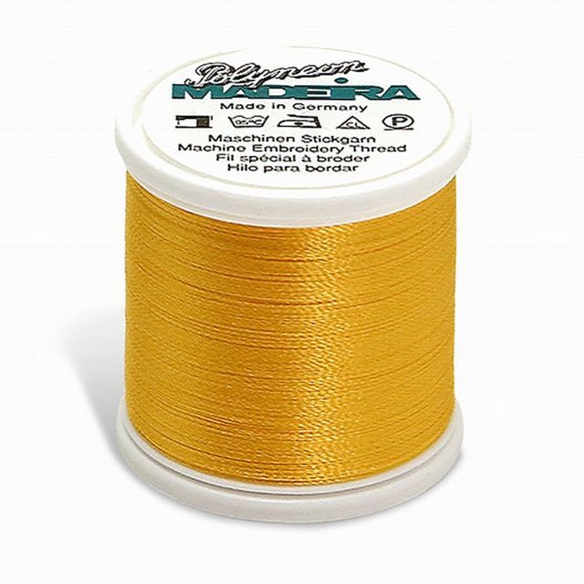 Madeira - 98451971 - Embroidery Thread - POLYNEON 40 CANARY GOLD 440YD/400M  - Mimifabrics Canada