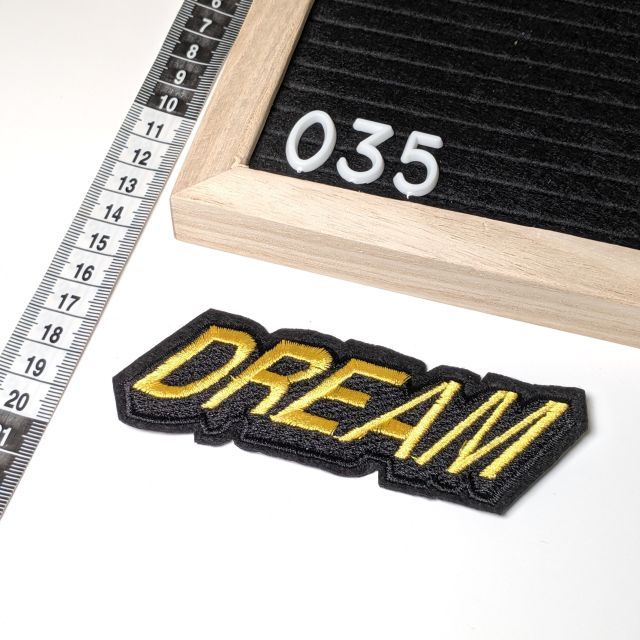Patch 035 - Dream 12.5x5cm - Iron On